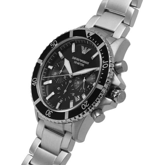 Emporio Armani Men's Diver Watch Chronograph Steel
