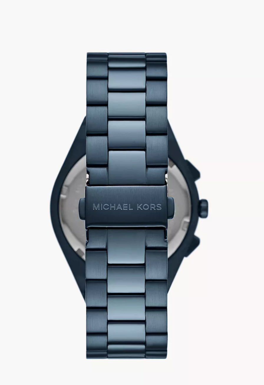 Michael Kors Lennox Chronograph Blue Stainless Steel Watch