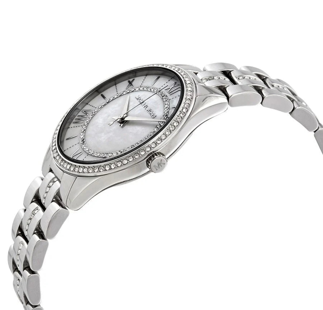 Michael Kors Mini Lauryn Ladies Silver Watch