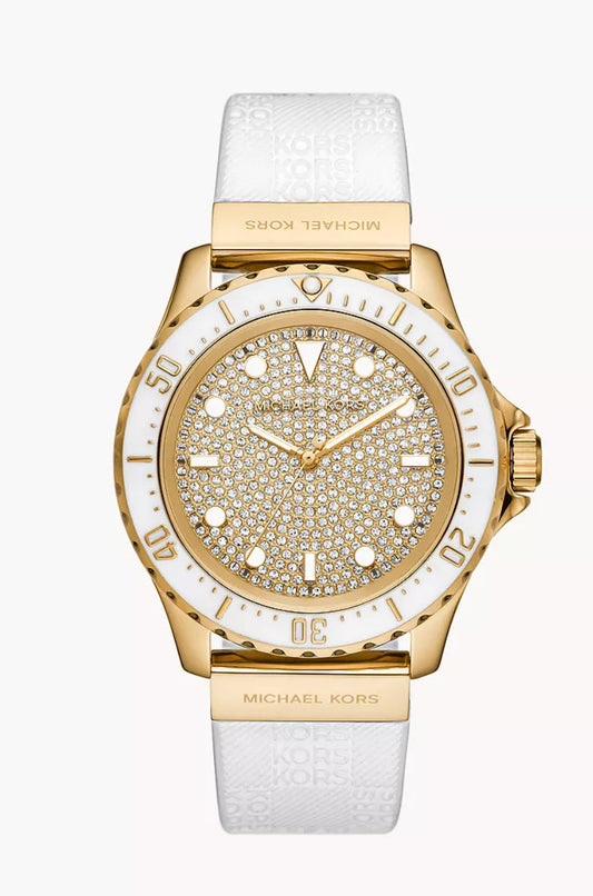 Michael Kors Everest Threehand White Silicone Watch