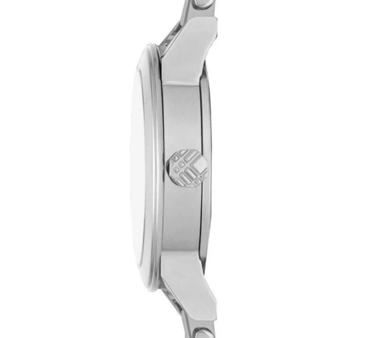 Burberry The City Engraved Silver Steel Ladies Watch