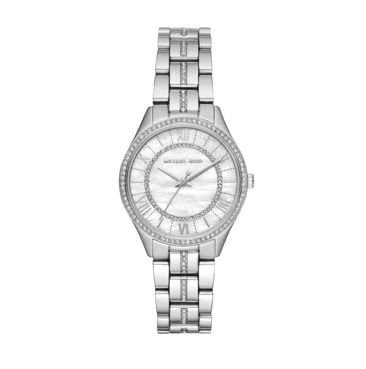 Michael Kors Mini Lauryn Ladies Silver Watch