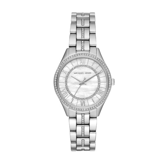 Michael Kors Mini Lauryn Ladies Silver Watch
