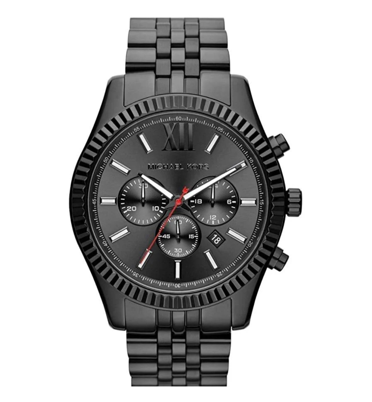 Michael Kors Lexington Black Stainless Steel Chronograph Men’s Watch
