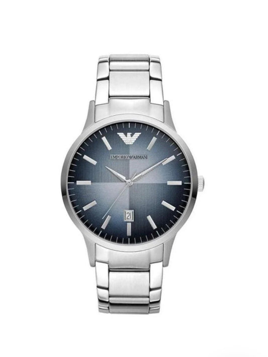 Emporio Armani Men’s Renato Silver Watch